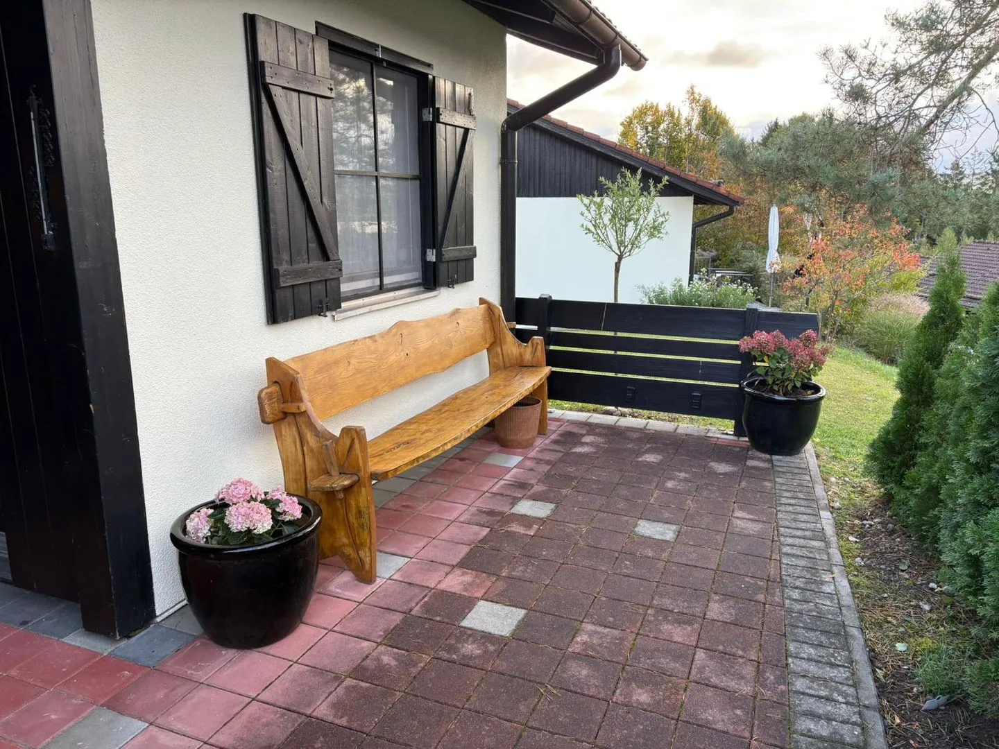 Feriendorf Hochbergle Haus 34 Lechbruck am See - Terrasse