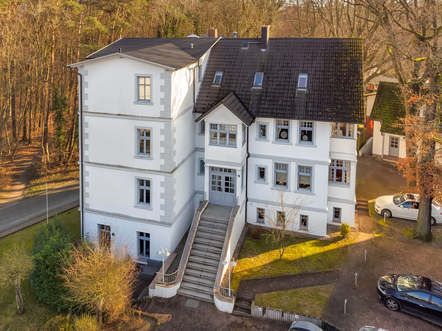 Haus Seeadler, Whg. Habicht Zinnowitz - Fassade / Eingang
