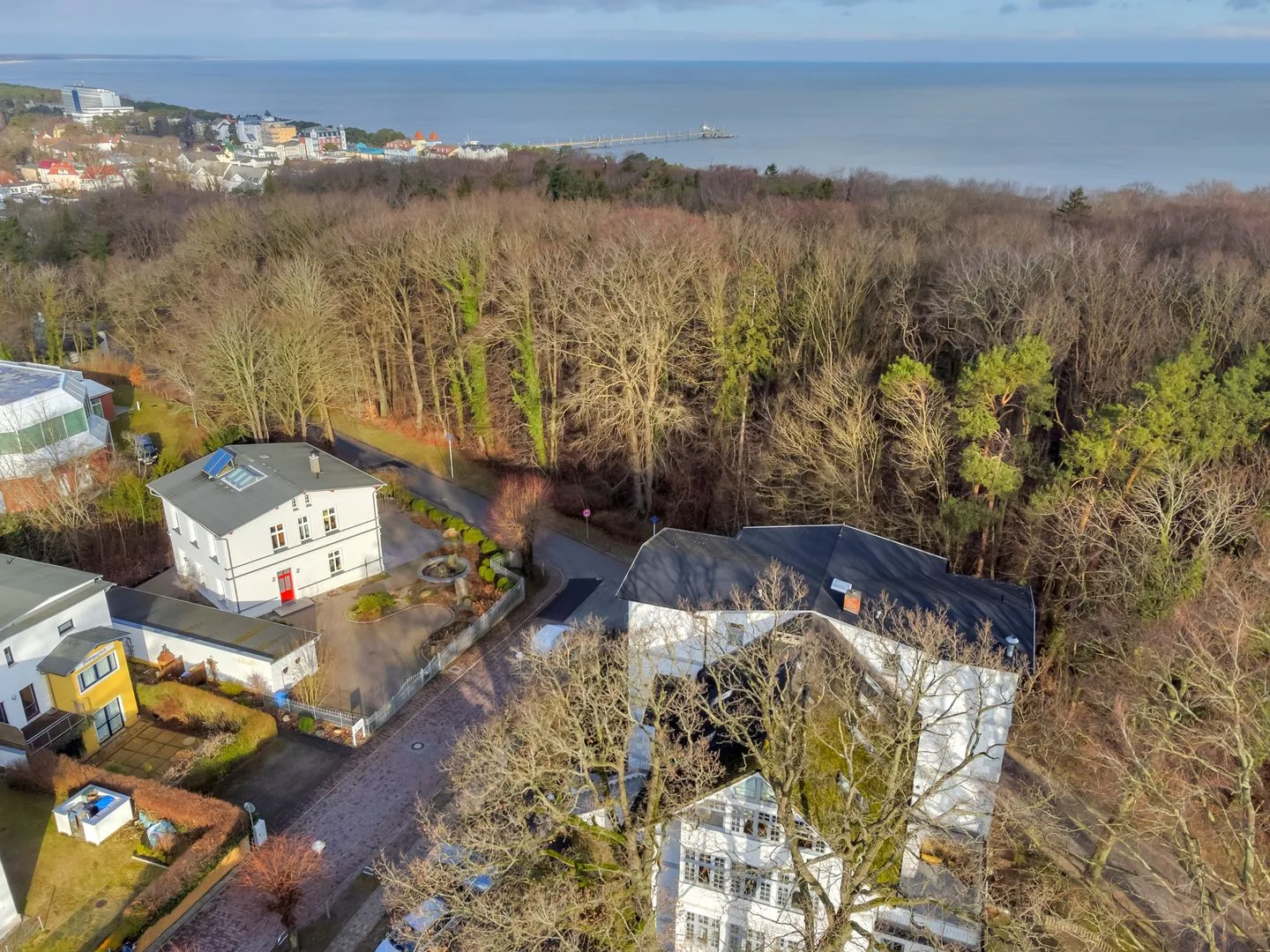 Haus Seeadler, Whg. Habicht Zinnowitz - Vogelperspektive