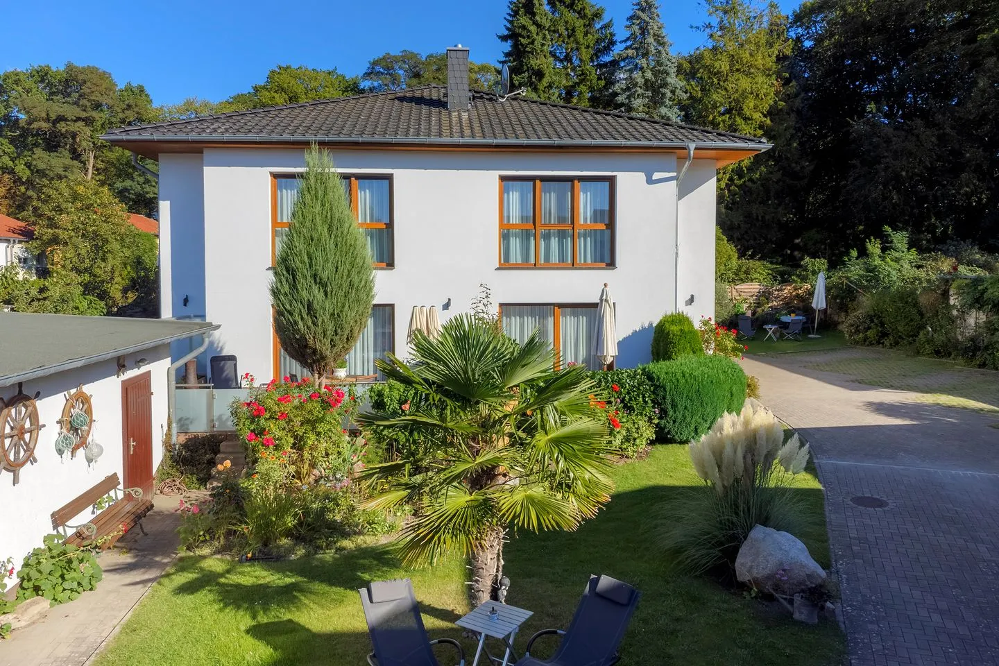 Villa Stranddistel, Whg. 1 Zinnowitz - Fassade / Eingang
