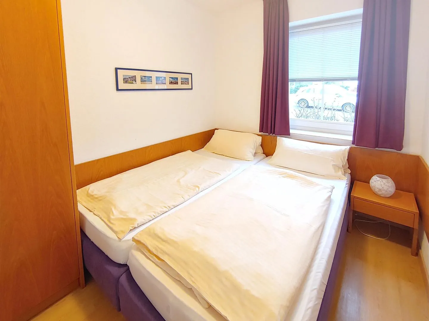 Haus *Südspitze 17* Ferienwohnung *Auszeit am Meer* Wittdün auf Amrum - Schlafzimmer in der Ferienwohnung Auszeit am Meer in Wittdün auf Amrum
