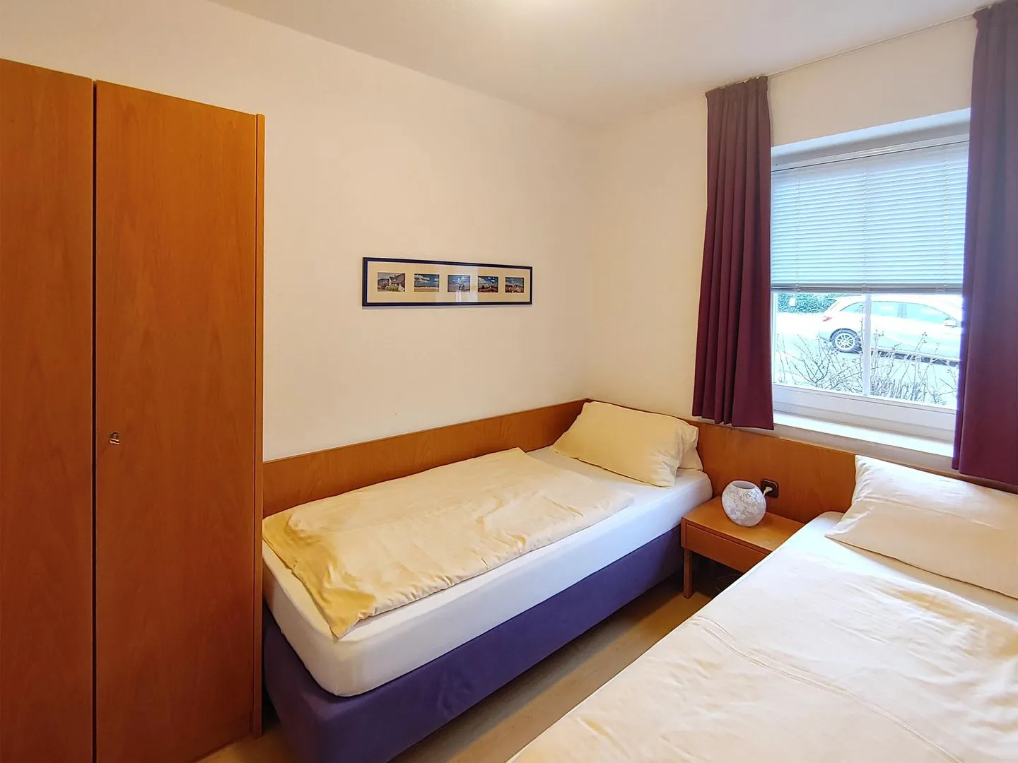 Haus *Südspitze 17* Ferienwohnung *Auszeit am Meer* Wittdün auf Amrum - Schlafzimmer in der Ferienwohnung Auszeit am Meer in Wittdün auf Amrum