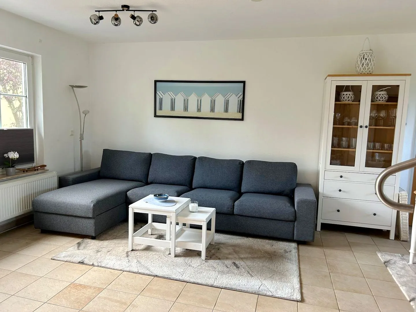 Am Deich Haus 18 Ostseeheilbad Zingst - Wohnbereich mit Sofa