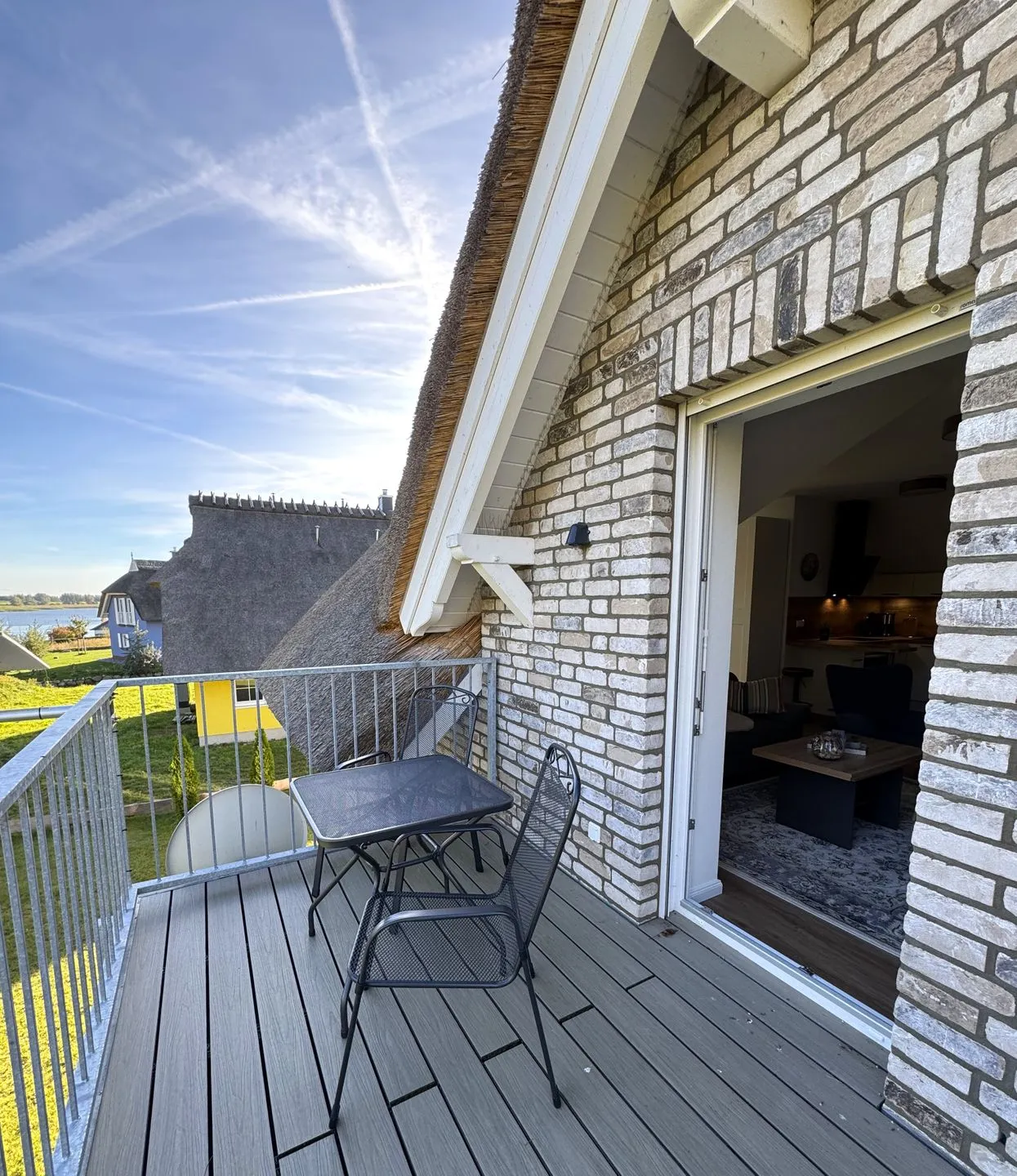 Ferienwohnung Kajüte 2 Poseritz - Balkon