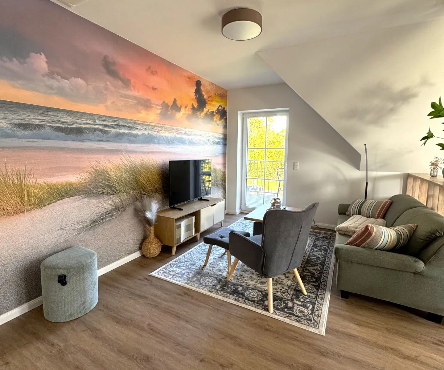 Ferienwohnung Kajüte 2 Poseritz - Wohnzimmer