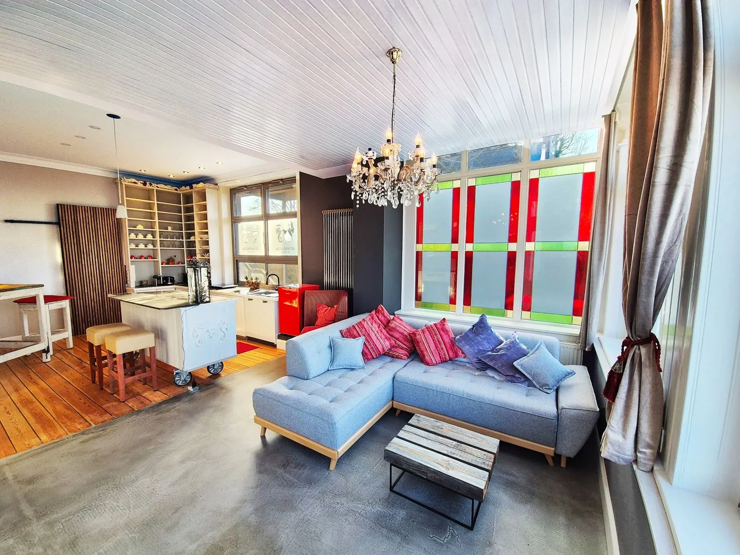 Strandvilla Strandpalais - historischer Charme in exklusiver Lage - Wohnzimmer