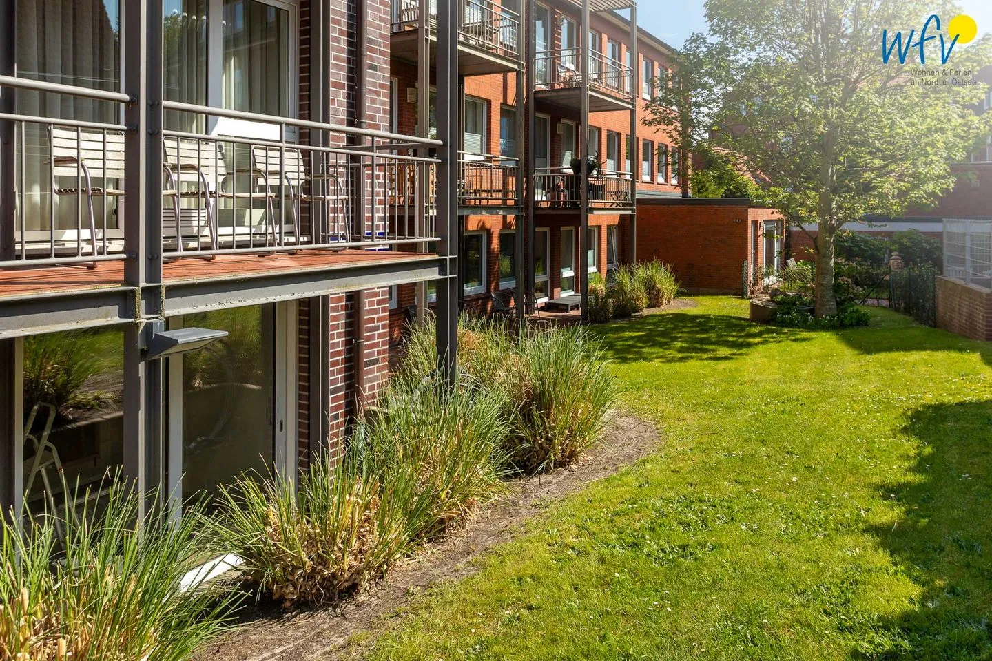 Appartementhaus Villa am Januspark Ferienwohnung Border Suite Juist - Gartenblick