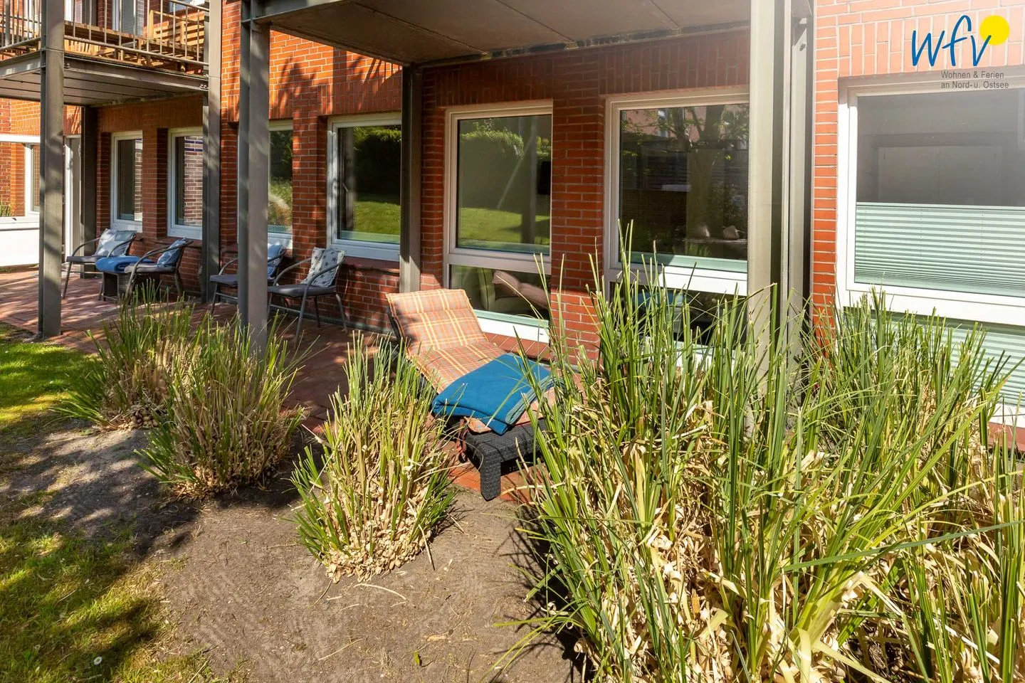 Appartementhaus Villa am Januspark Ferienwohnung Border Suite Juist - Gartenblick