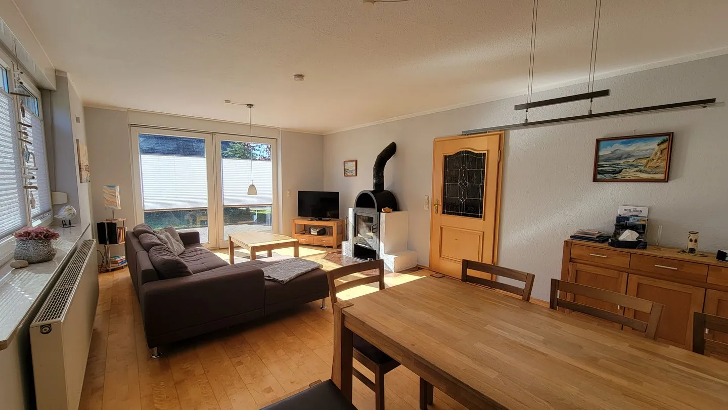 Ferienhaus Windland Dranske - Wohnzimmer