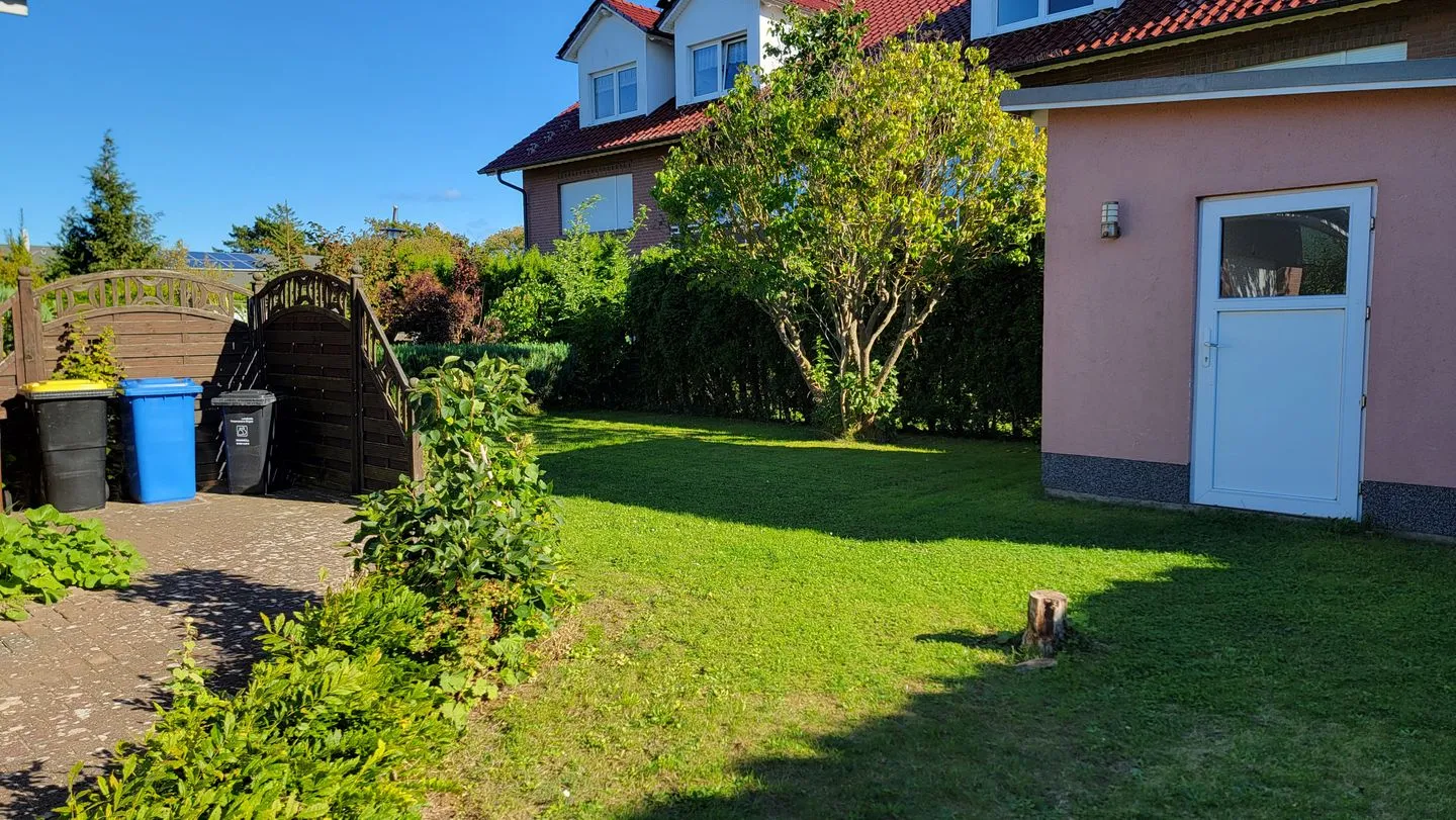 Ferienhaus Windland Dranske - Gartenblick