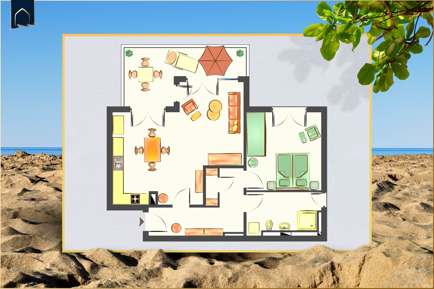  Ferienwohnung Haffblick 1 Zirchow An der Haffküste - Grundriss