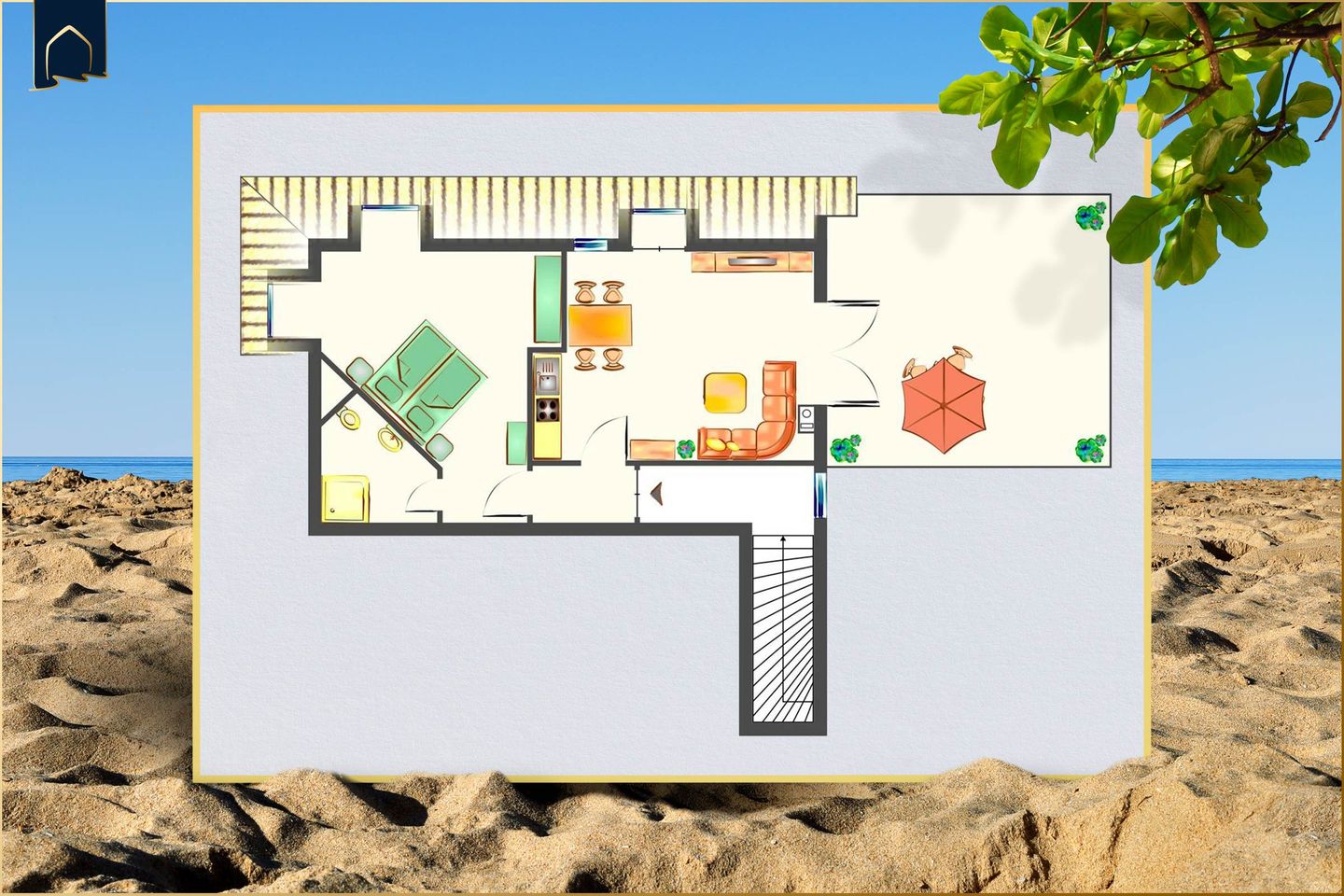 Haus Usedom Fewo MeeresLuft Ostseebad Koserow - Grundriss
