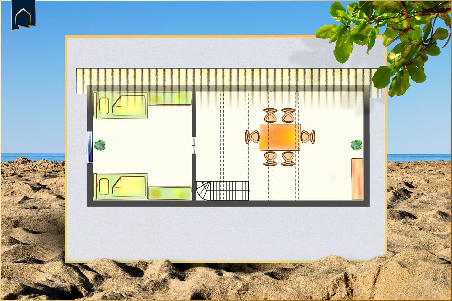 Seeblick Anlage App. Ostseeperle Ostseebad Koserow - Grundriss