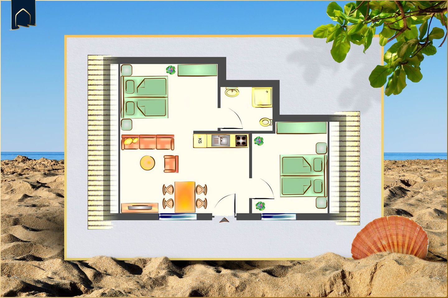  Ferienwohnung Thurbruch Zirchow - Grundriss