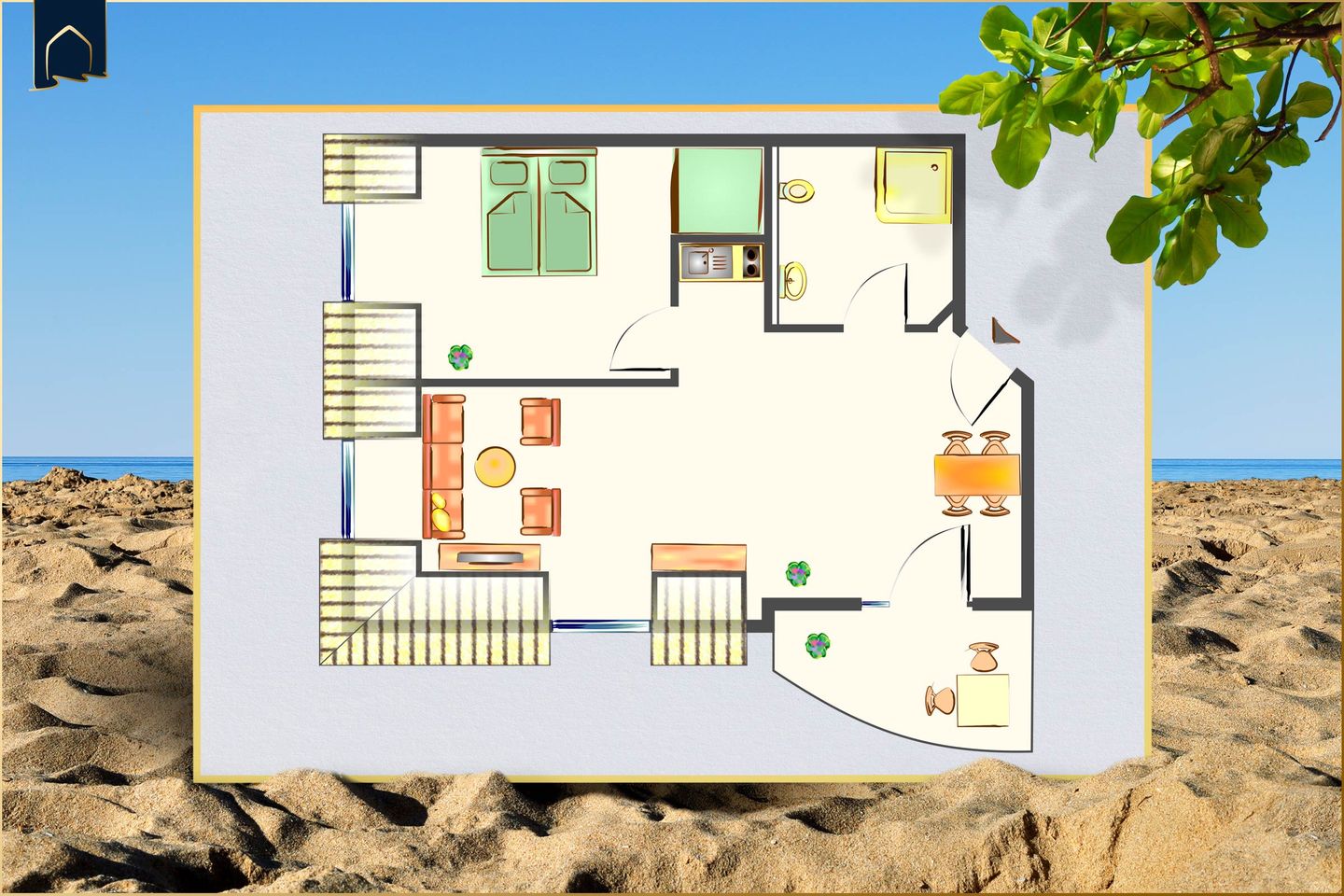  Ferienwohnung Meeresruh Ostseebad Bansin - Grundriss