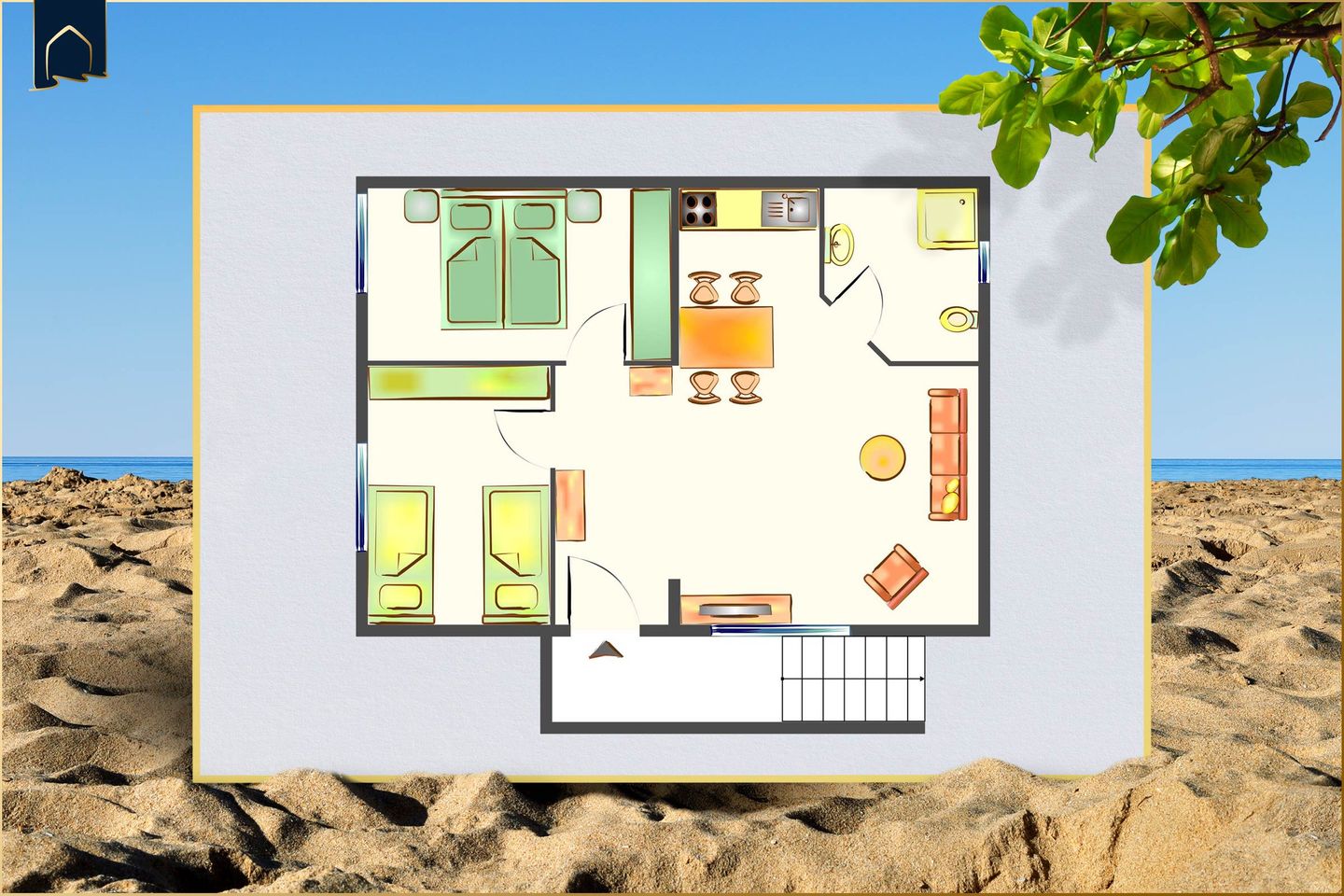  Ferienwohnung Möwennest Ostseebad Heringsdorf - Grundriss