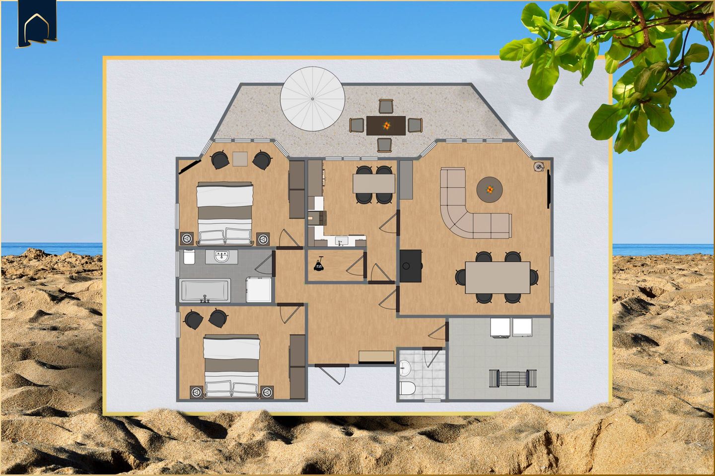 Ostseeglück App. Ostseesonne Ostseebad Loddin - Grundriss