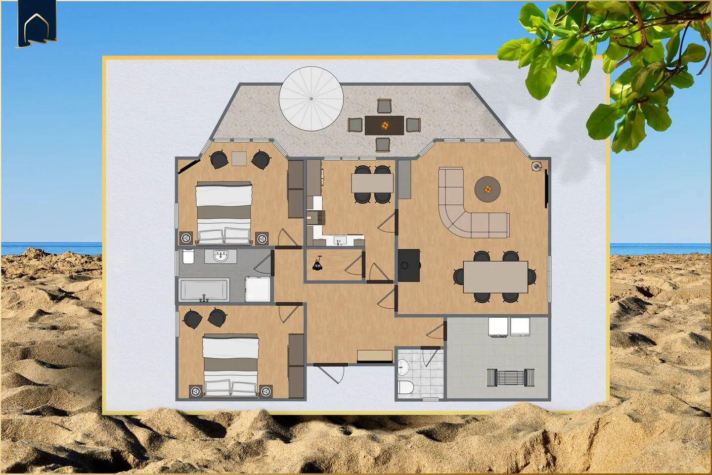 Ostseeglück App. Ostseesonne Ostseebad Loddin - Grundriss