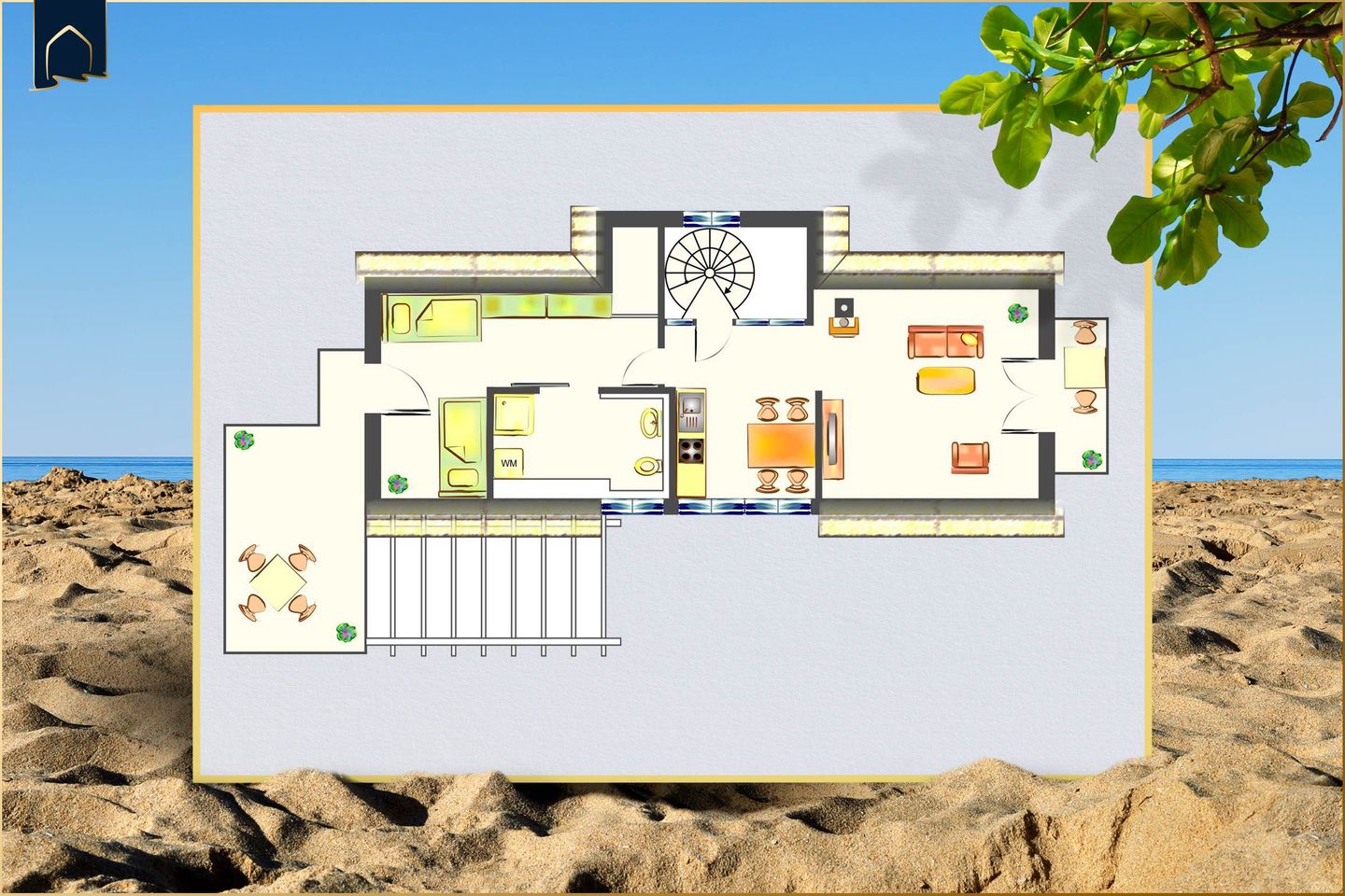  Ferienhaus am Peenestrom Quilitz - Grundriss