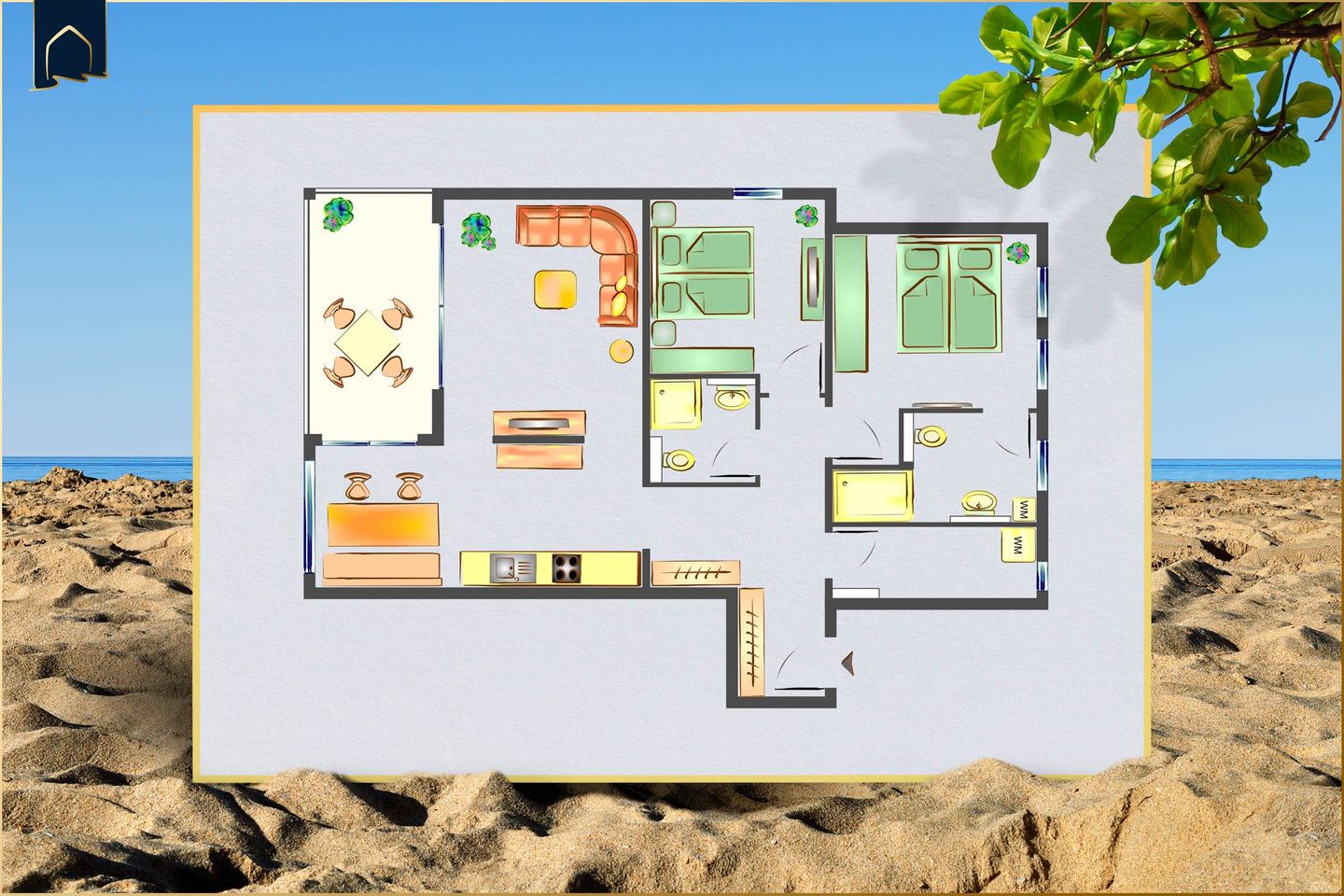  Ferienresidenz Am Haff Zirchow An der Haffküste - Grundriss