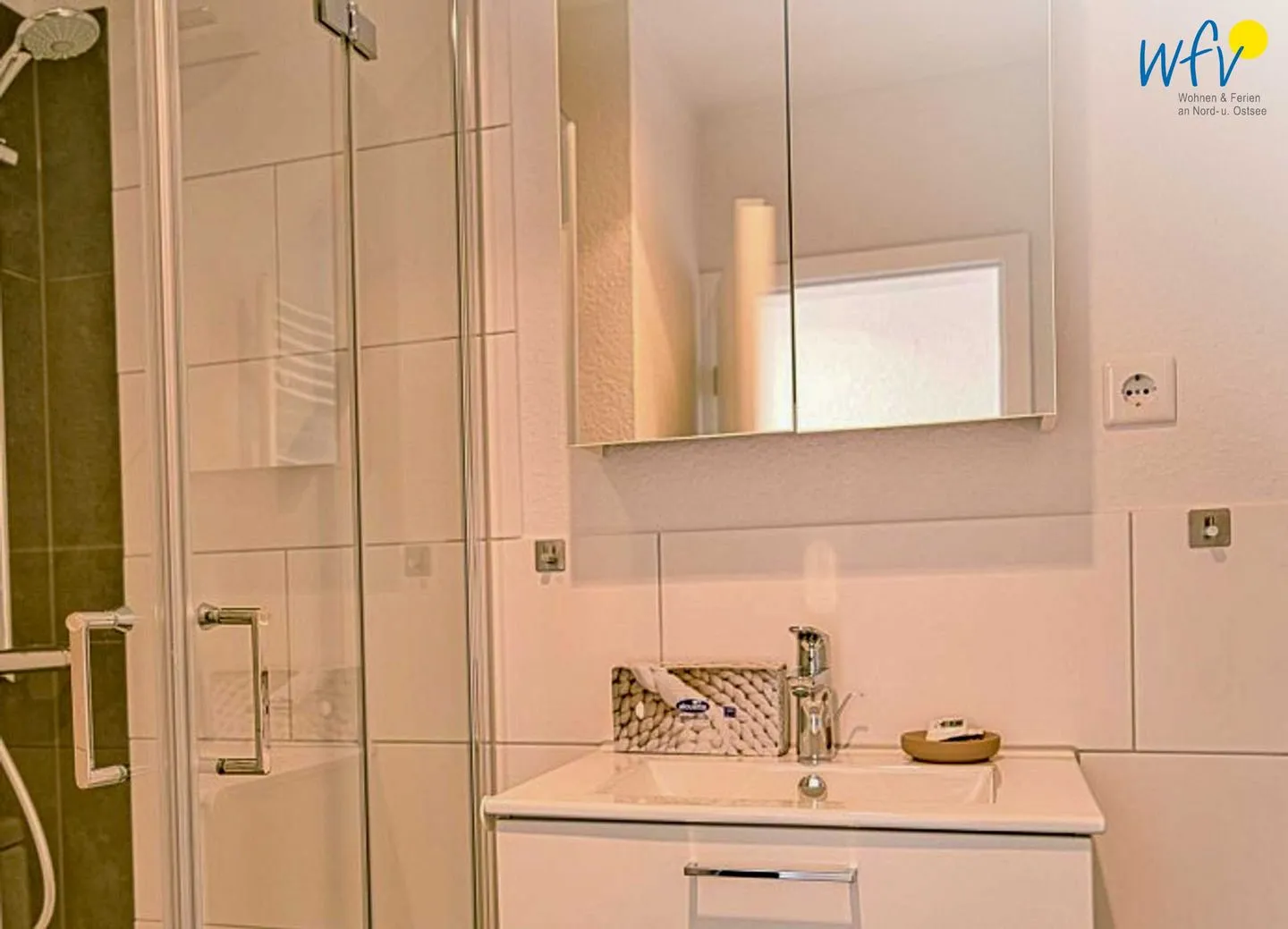 Haus Meeresluft Ferienwohnung Seepferdchen Wangerooge - Badezimmer