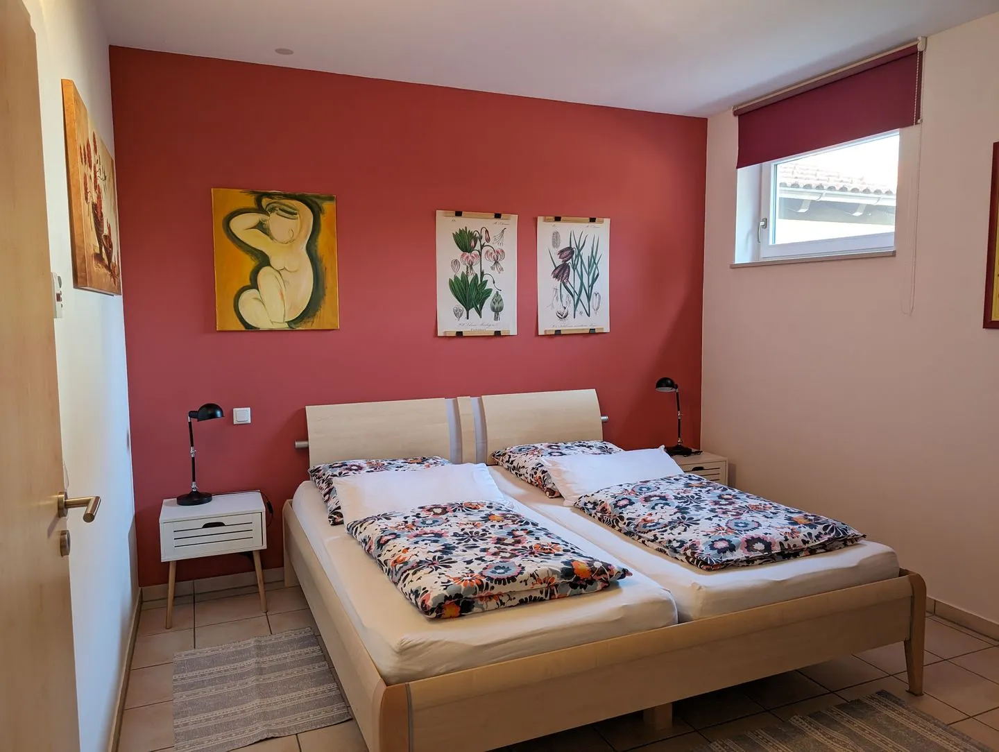 Ferienwohnung Am Schlössle Lechbruck am See - Schlafzimmer mit Doppelbett