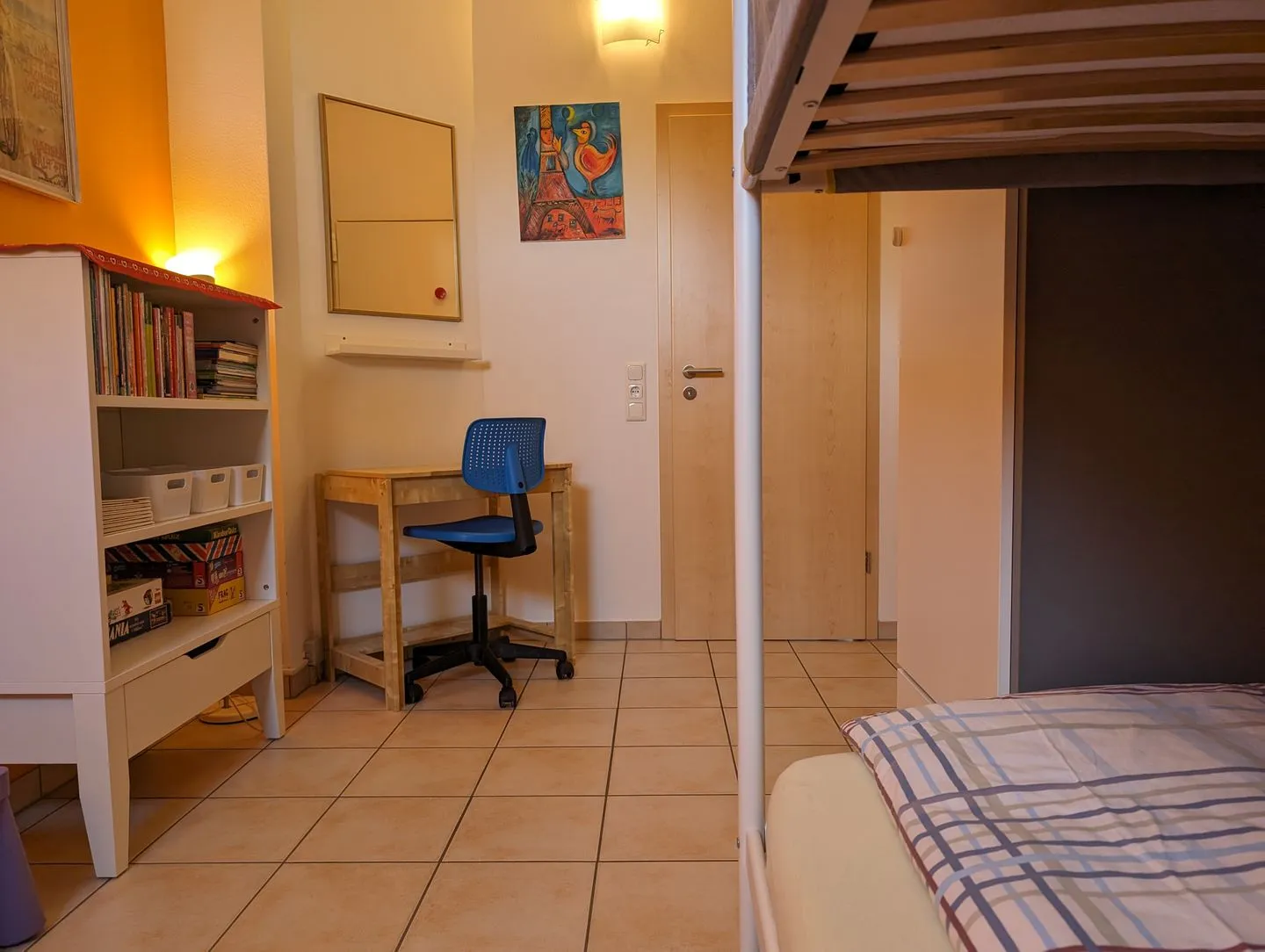 Ferienwohnung Am Schlössle Lechbruck am See - Kinderzimmer mit Etagenbett