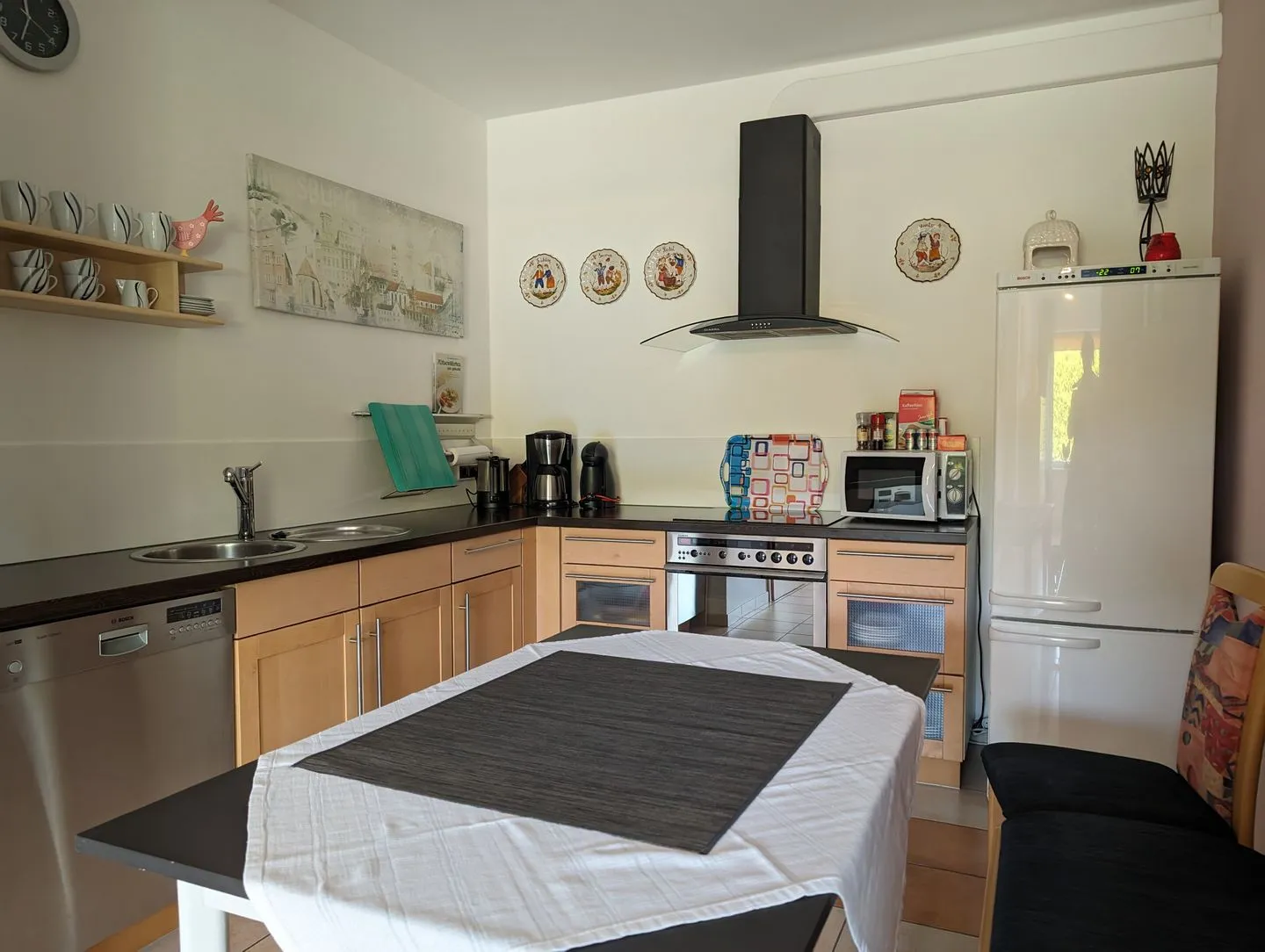 Ferienwohnung Am Schlössle Lechbruck am See - komplett ausgestattete Küchenzeile