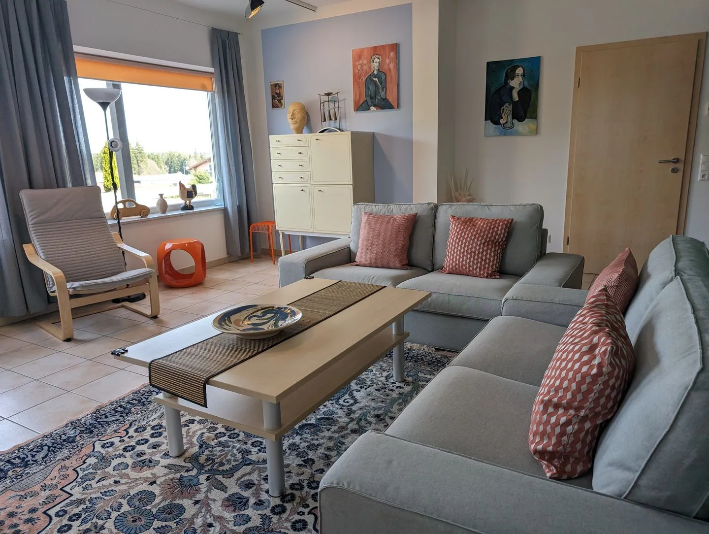 Ferienwohnung Am Schlössle Lechbruck am See - offener Wohnbereich