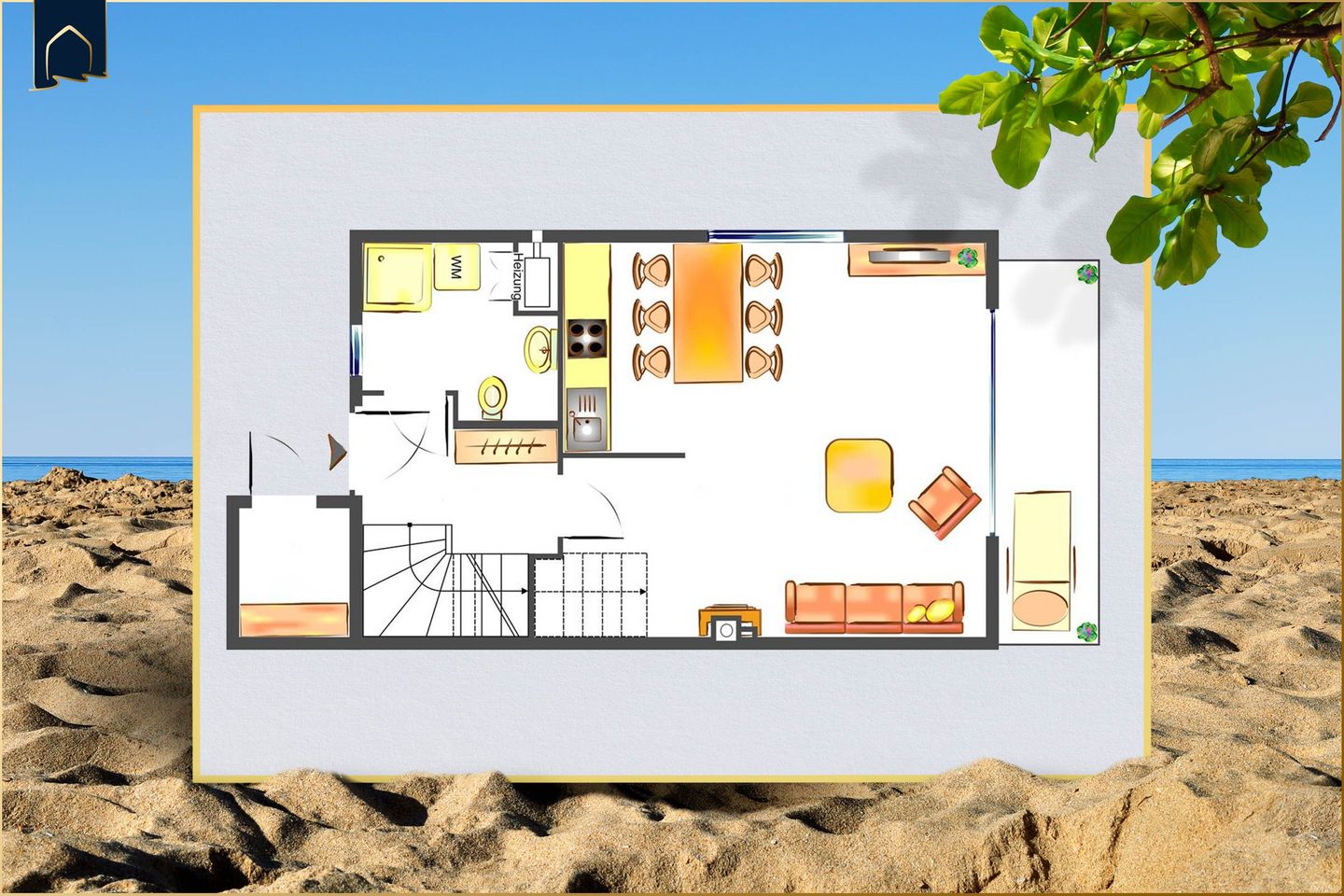  Ferienhaus Anemone Korswandt - Grundriss