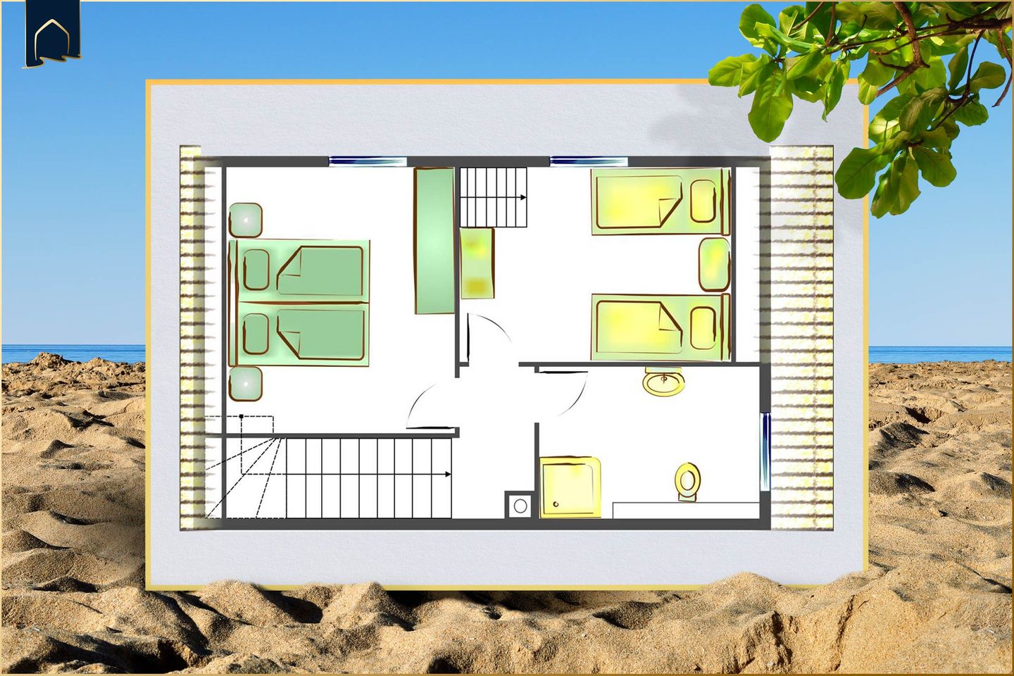  Ferienhaus Anemone Korswandt - Grundriss