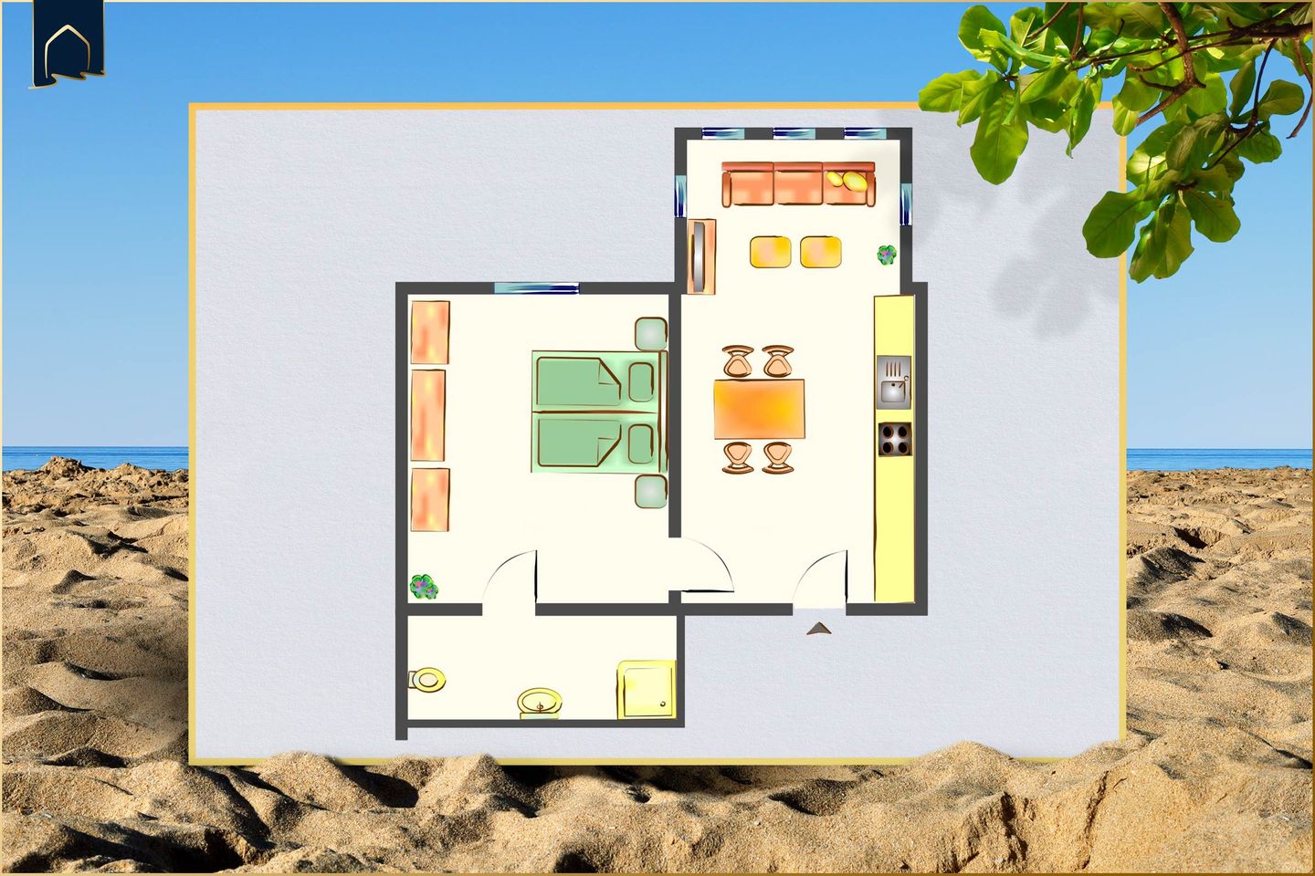 Haus Skanska App. Vimmerby Ostseebad Ahlbeck - Grundriss