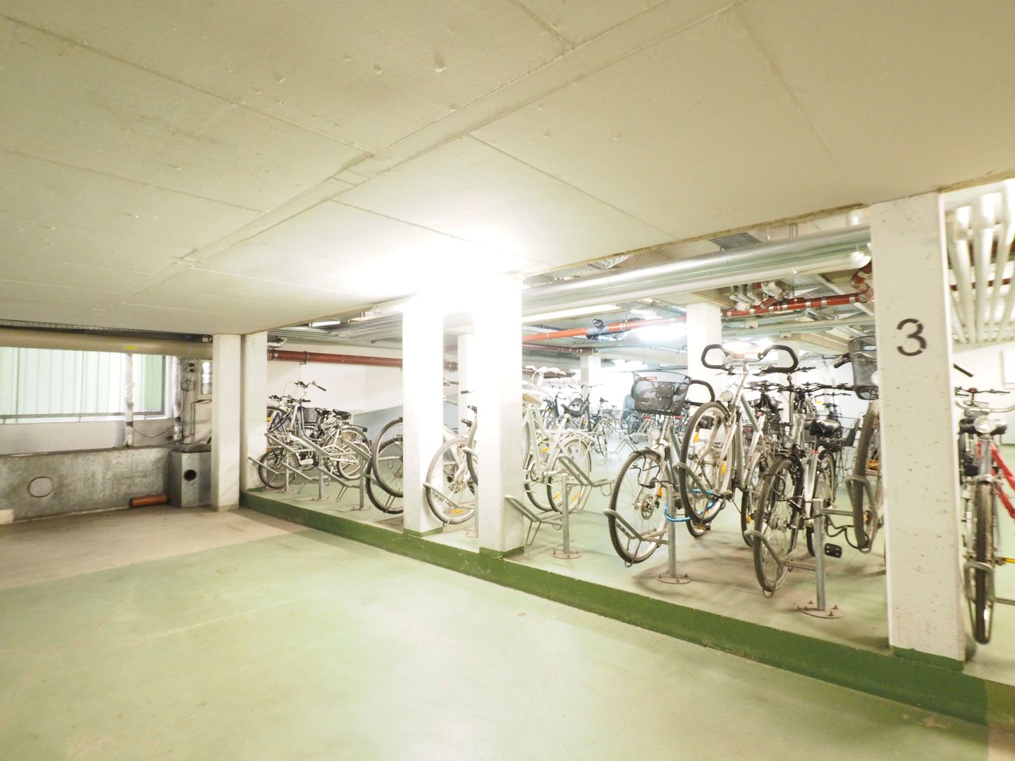 Fahrradstellplatz in der Tiefgarage