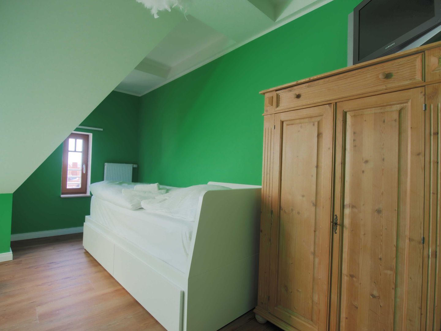 Schlafzimmer mit 2 Einzelbetten