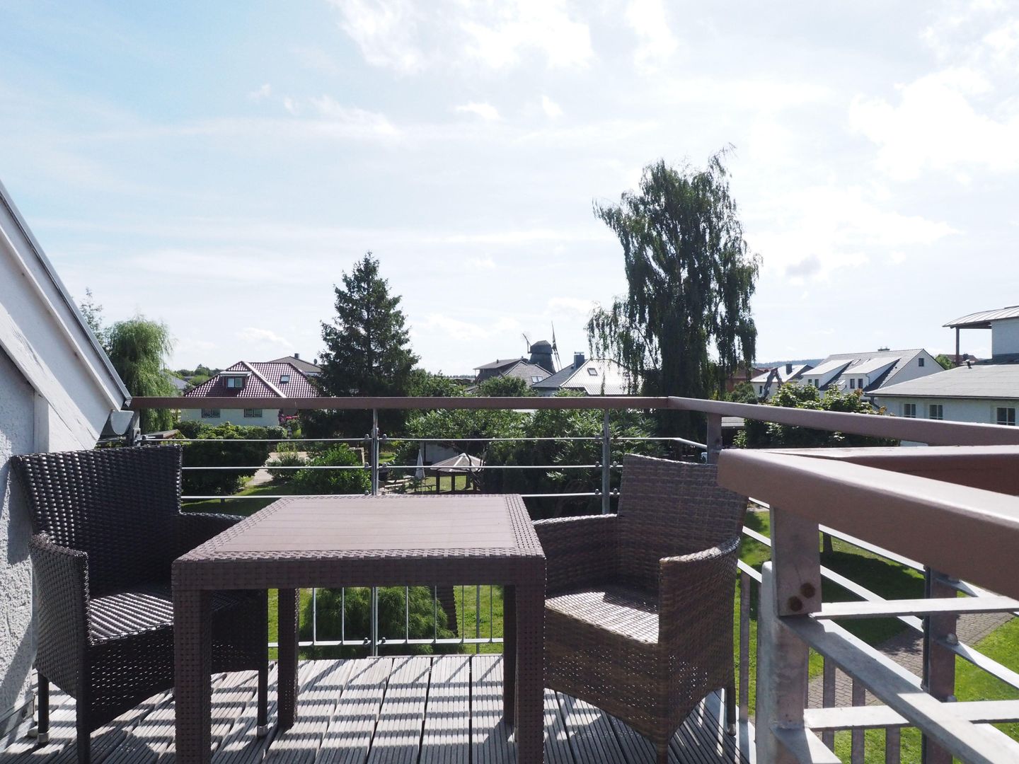 Sitzbereich auf dem Balkon