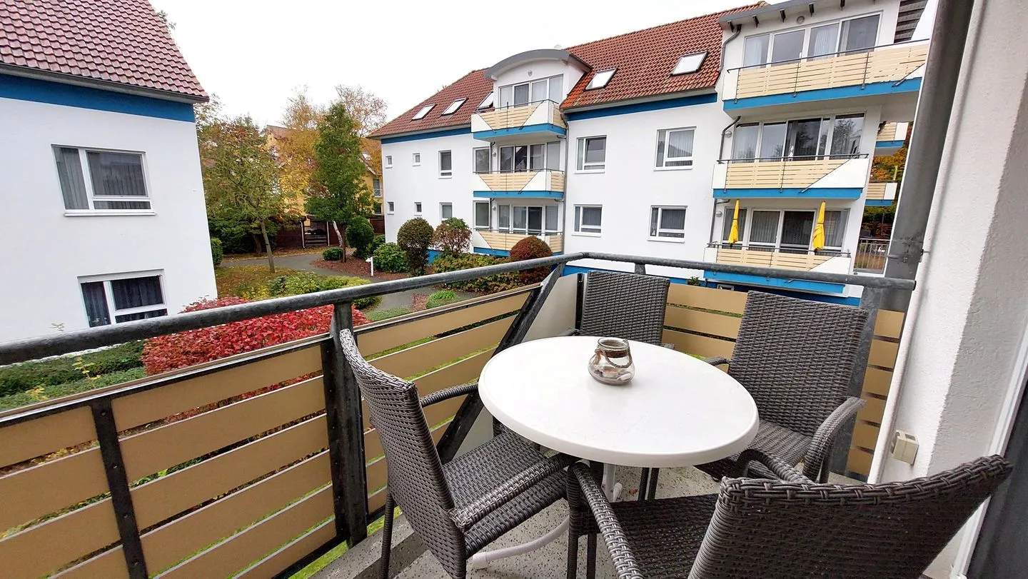 Residenz am Strand Wohnung 4-61 Ostseeheilbad Zingst - möblierter Westbalkon