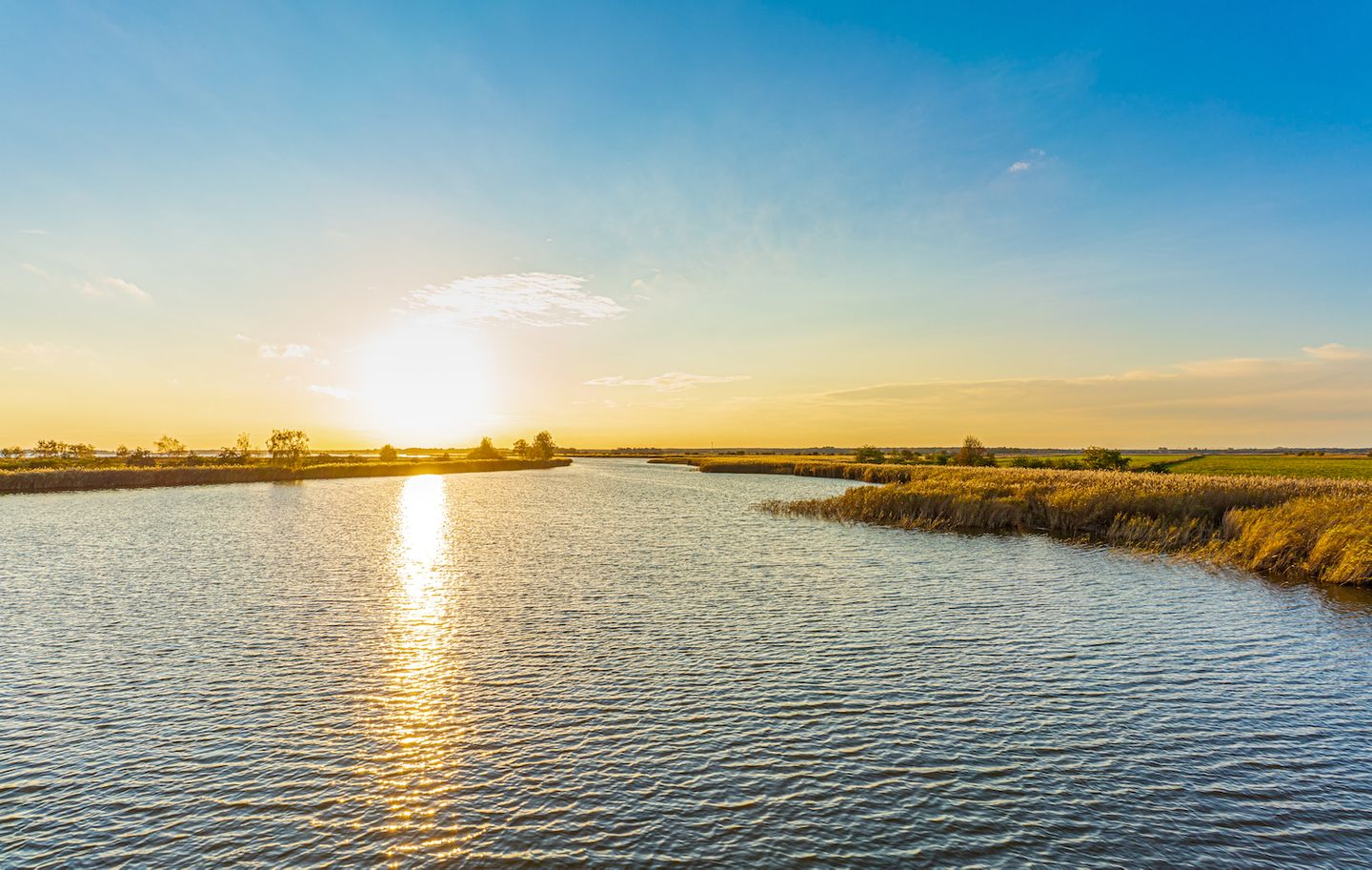 Darß - Blick auf den Prerowstrom vom Wasser aus