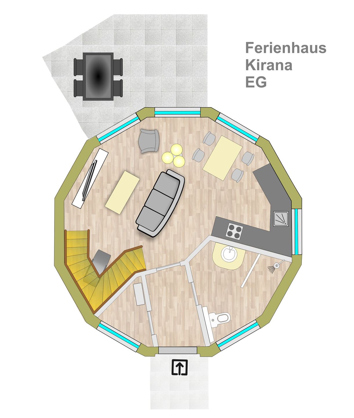  Kirana Tollensesee – Penzlin/Wustrow - Ferienhaus Kirana - Kugelhaus am Tollensesee -