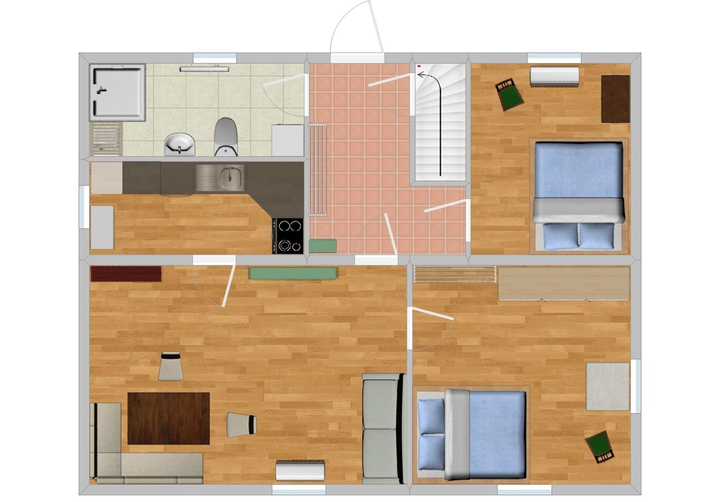  Ferienhaus Kleinod Straßen - Grundriss