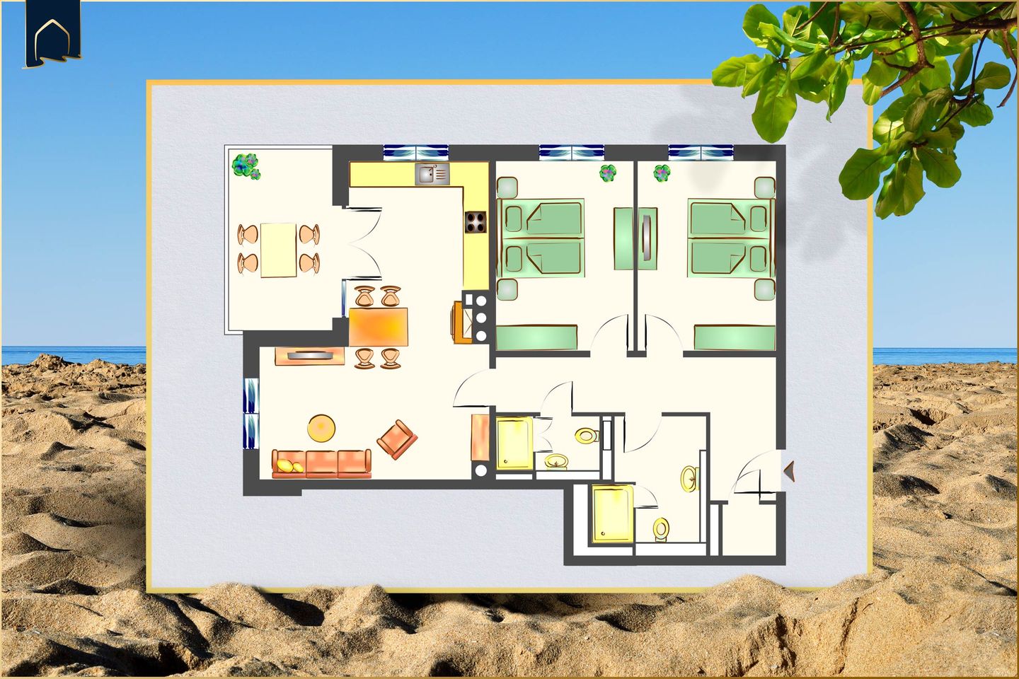  HaffSeits Achterland - Grundriss