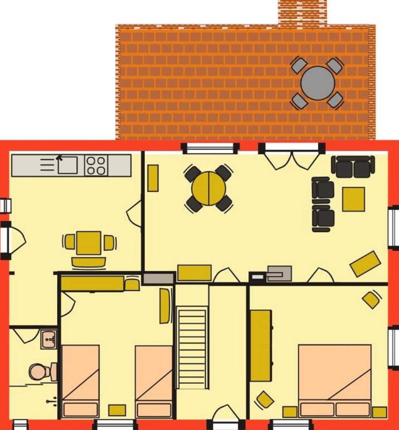  Meisenweg - Erdgeschoss Föhr - Grundriss