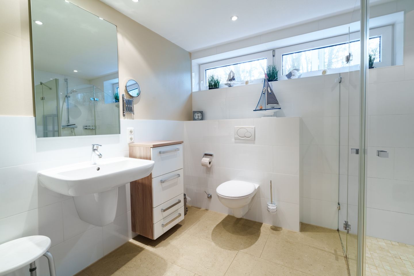 Appartementhaus Meeresbucht Whg. 1, Badezimmer