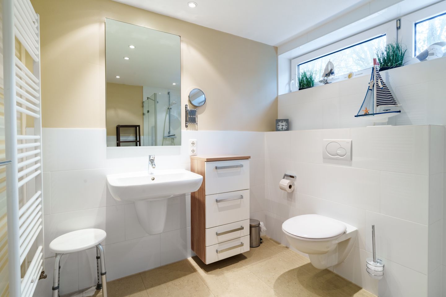 Appartementhaus Meeresbucht Whg. 1, modernes Badezimmer