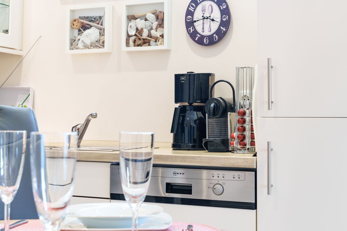 Appartementhaus Meeresbucht Whg. 1, Kaffeemaschine