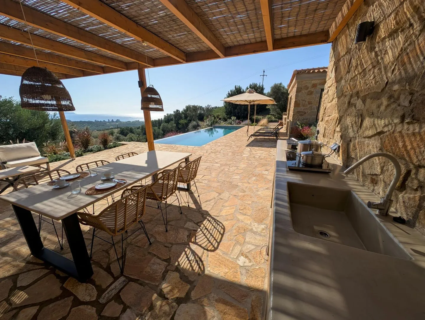  Finca Morea Finikounda - Außenküche