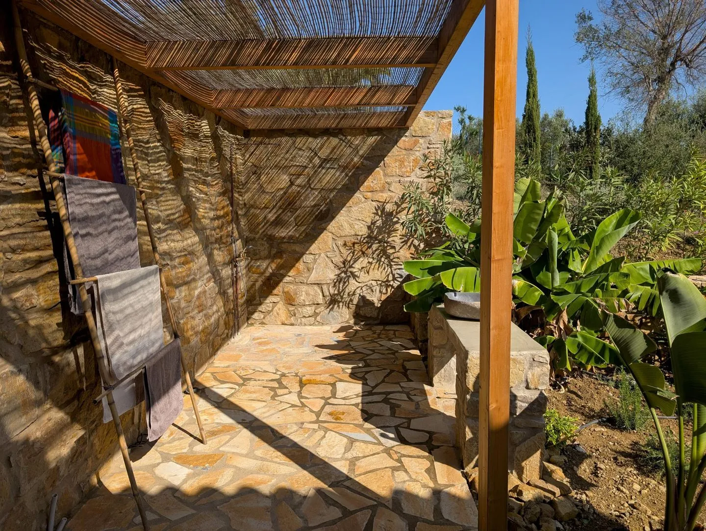  Finca Morea Finikounda - Außendusche