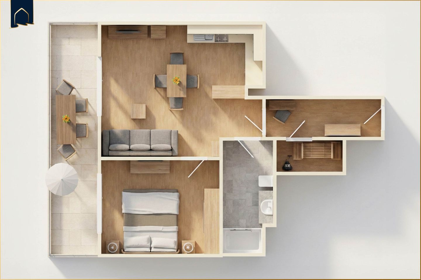  Der Kranich Achterland - Grundriss