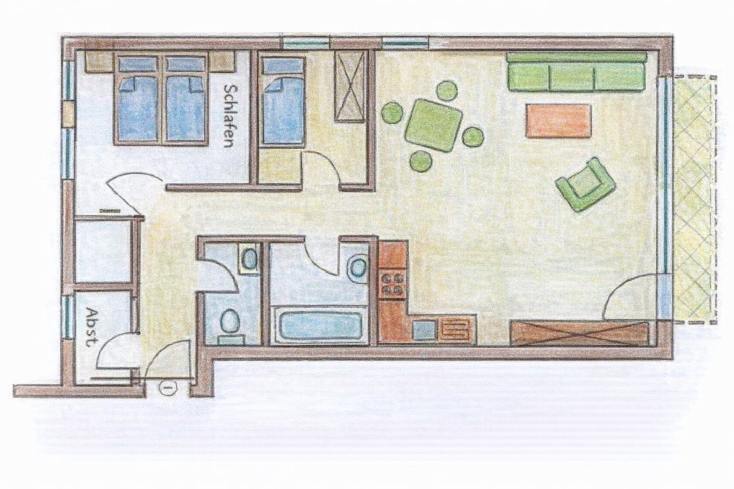 Strandresidenz Ferienwohnung 4 Breege-Juliusruh - Grundriss