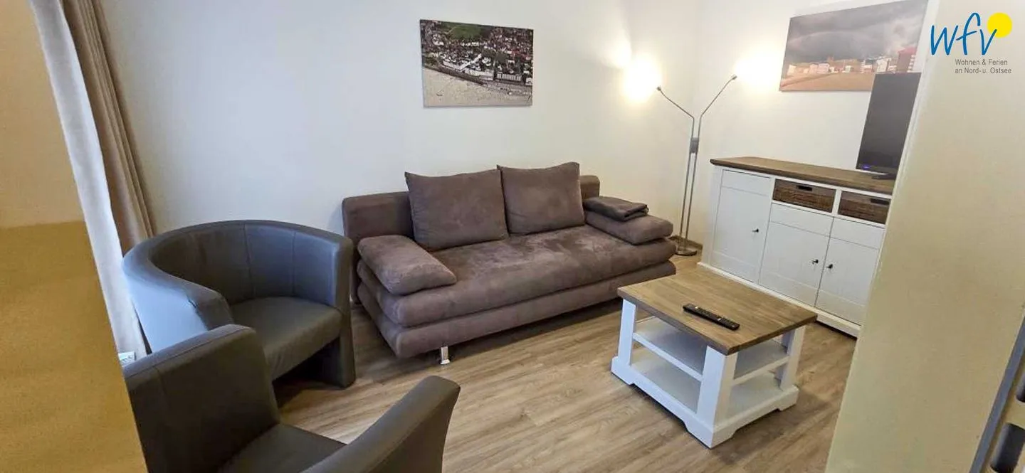 Wohnzimmer Ferienhaus Strandstraße 17 Ferienwohnung 2