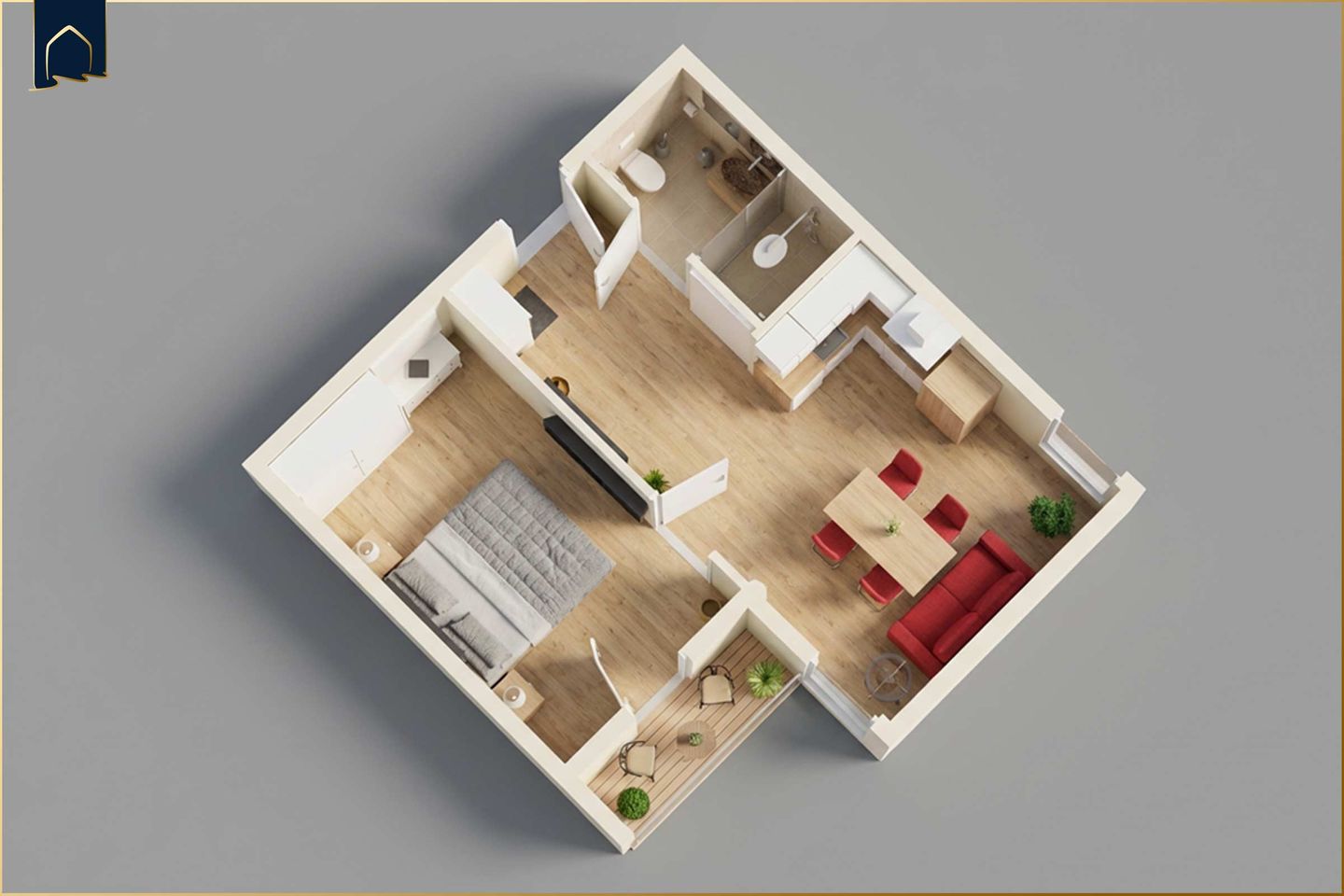  Villa Ute Whg. Franky  - Grundriss